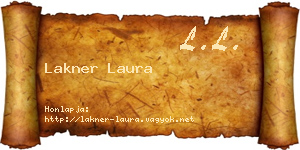 Lakner Laura névjegykártya