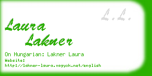 laura lakner business card